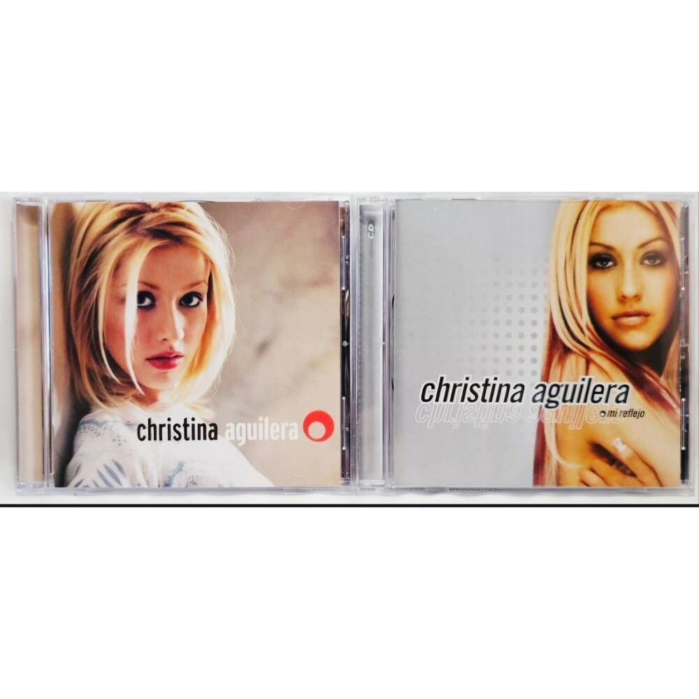 Lot of 2 Christina Aguilera Music CDs - Mi Reflejo & Debut Self Titled
